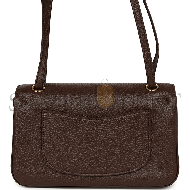 CHANEL MINI FLAP BAG DARK BROWN AS6573 (20*13*6cm)
